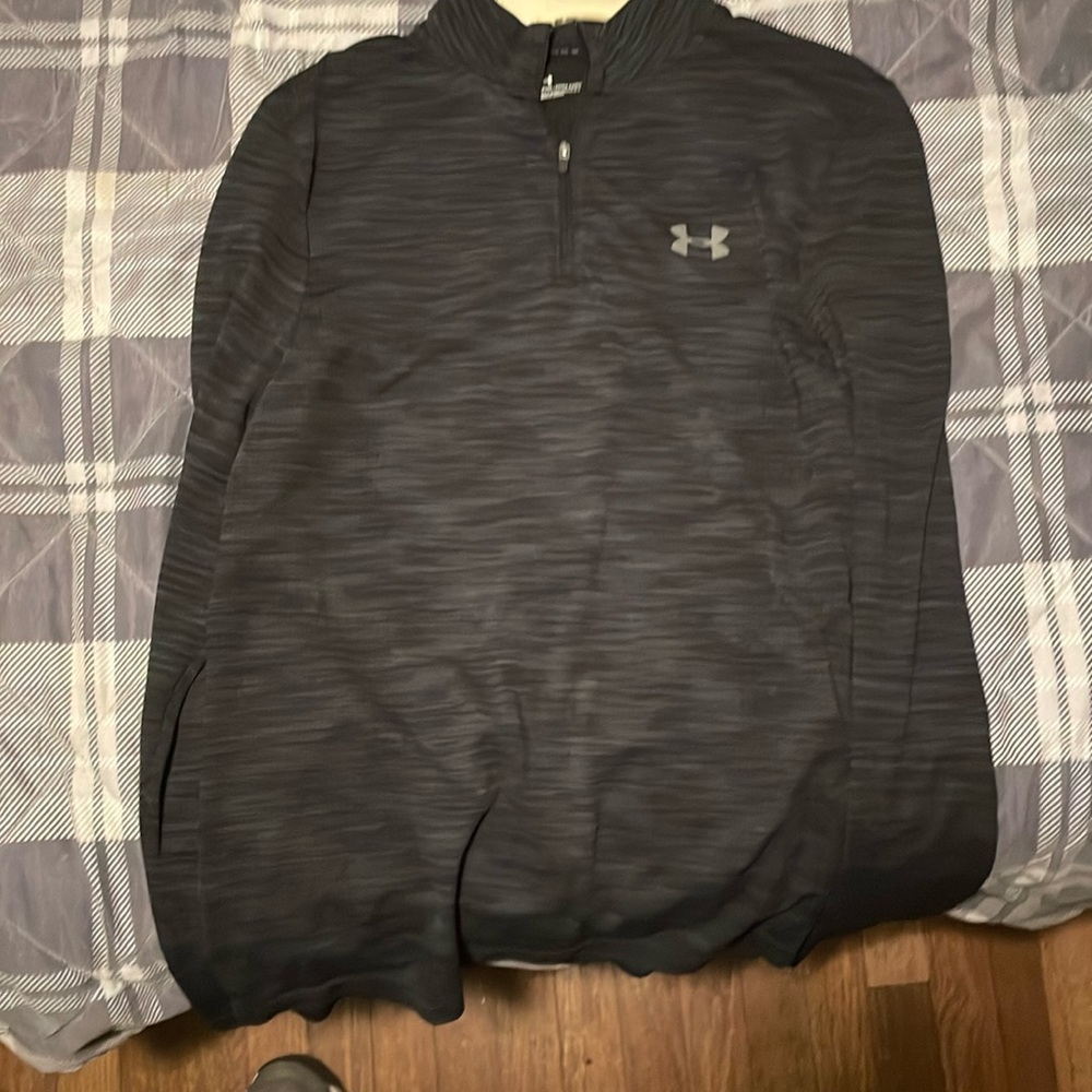 Long sleeve half zip under armor polo